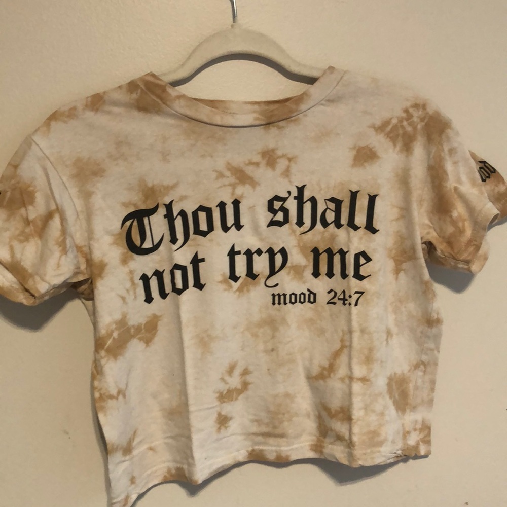 Tie dye cropped shirt